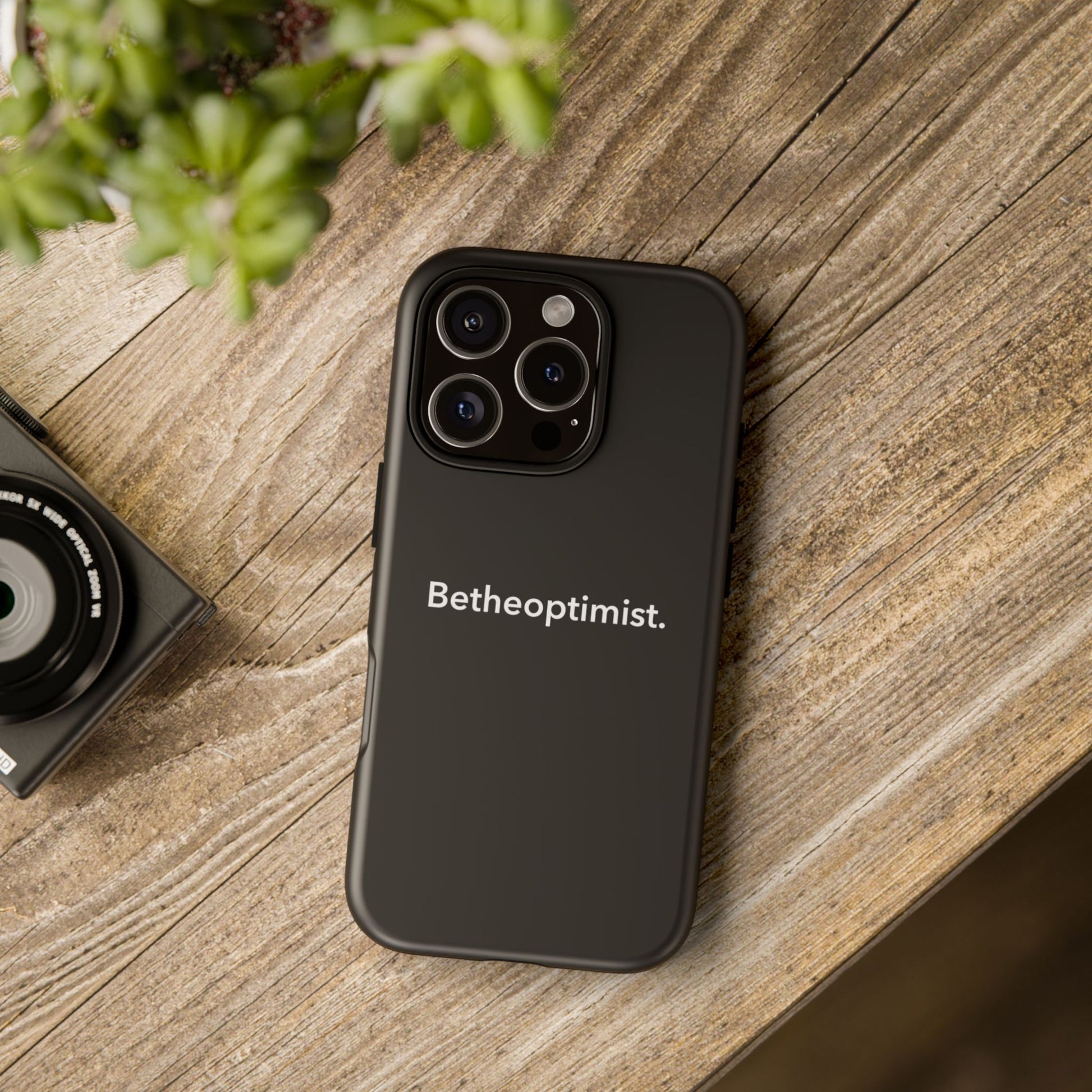 Betheoptimist Black Phone Case